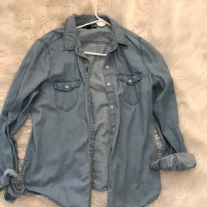 Chambray jean long sleeve